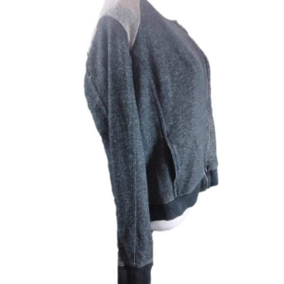 DKNY Jeans Women's Dark Gray Front Side Zipper Top Size Large - Picture 5 of 8